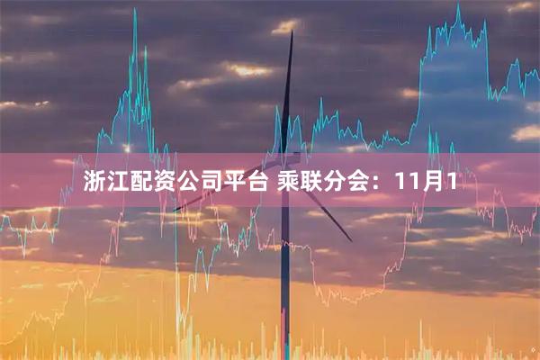 浙江配资公司平台 乘联分会：11月1